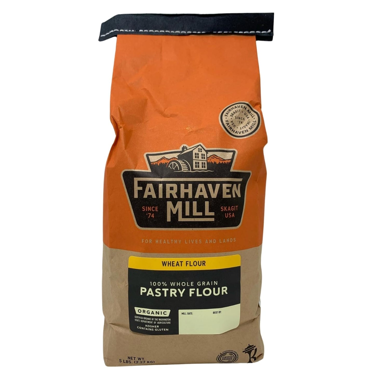 Fairhaven-Mill-Harina-de-pastelería-de-grano-entero-de-calidad,-200
