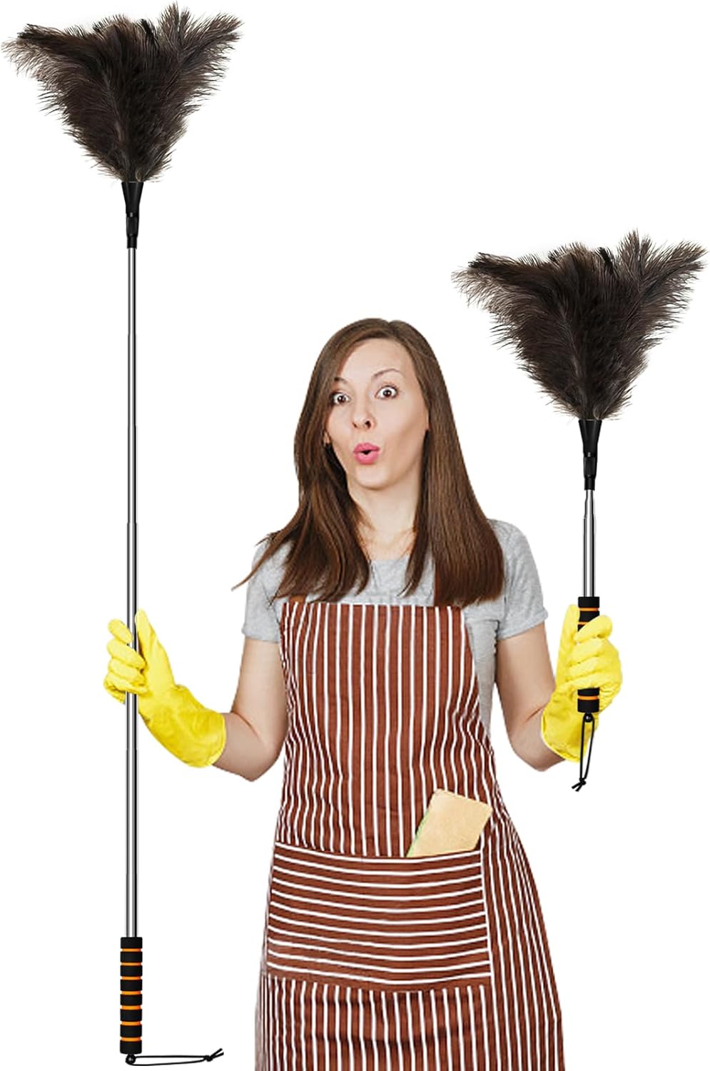 Extendable-Ostrich-Feather-Duster-60-Inches-Fluffy-Natural-Genuine-Handheld-476