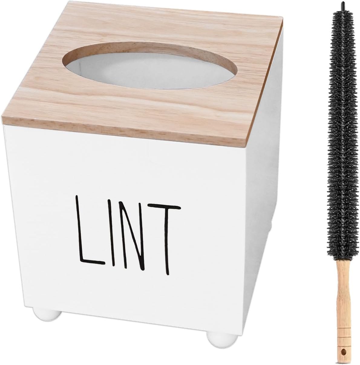 Lint-Bin-for-Laundry-Room,-Farmhouse-Lint-Box,-Wooden-Lint-1272