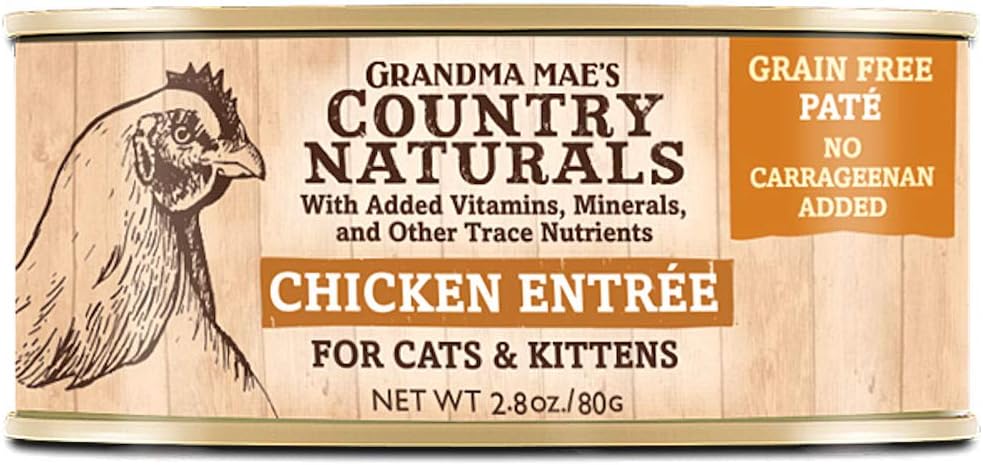 Country-Naturals-Grandma-Mae's-Chicken-Entree-Case-of-24-2.8-Oz-Cans-Cat-Food-99