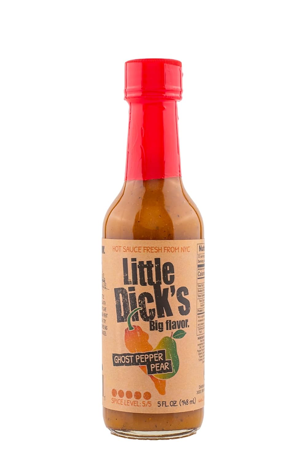 Ghost-Pepper-Pear-Hot-Sauce-By-Little-Dick's,-Fiery-Hot-Sauce-Made-492
