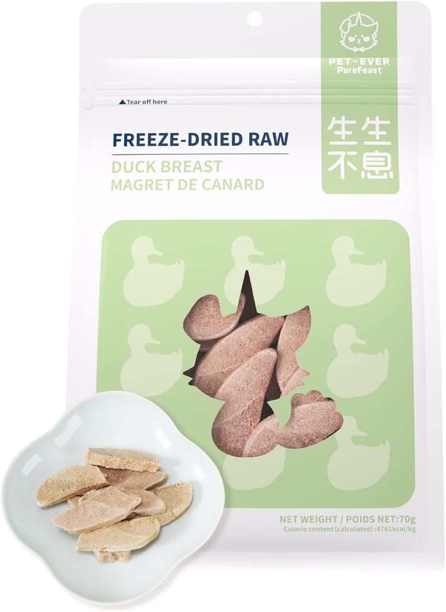 Freeze-Dried-Duck-Breast-Treat-for-Small-Dog-&-Cat,-Natural-Single-Ingredient-Cats-Dogs-21