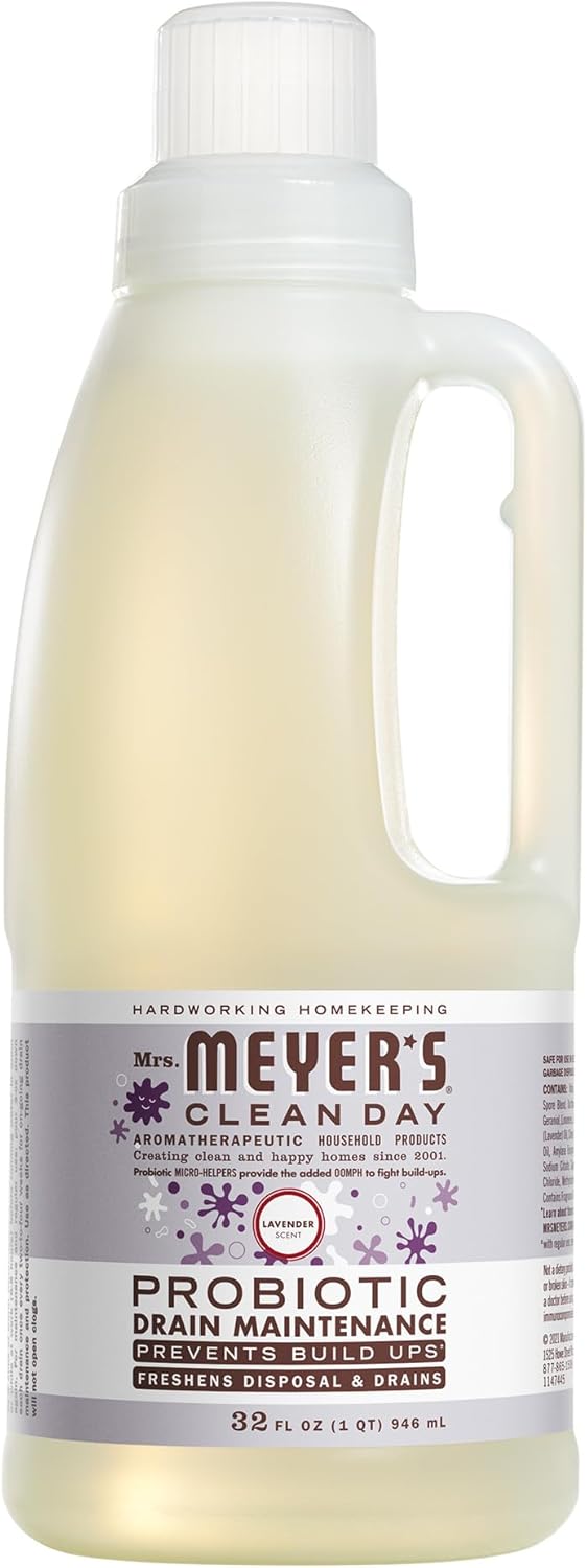 MRS.-MEYER'S-CLEAN-DAY-Probiotic-Drain-Maintenance-Liquid,-Lavender,-Freshens-Disposals-and-Drains,-32-Fl-1330