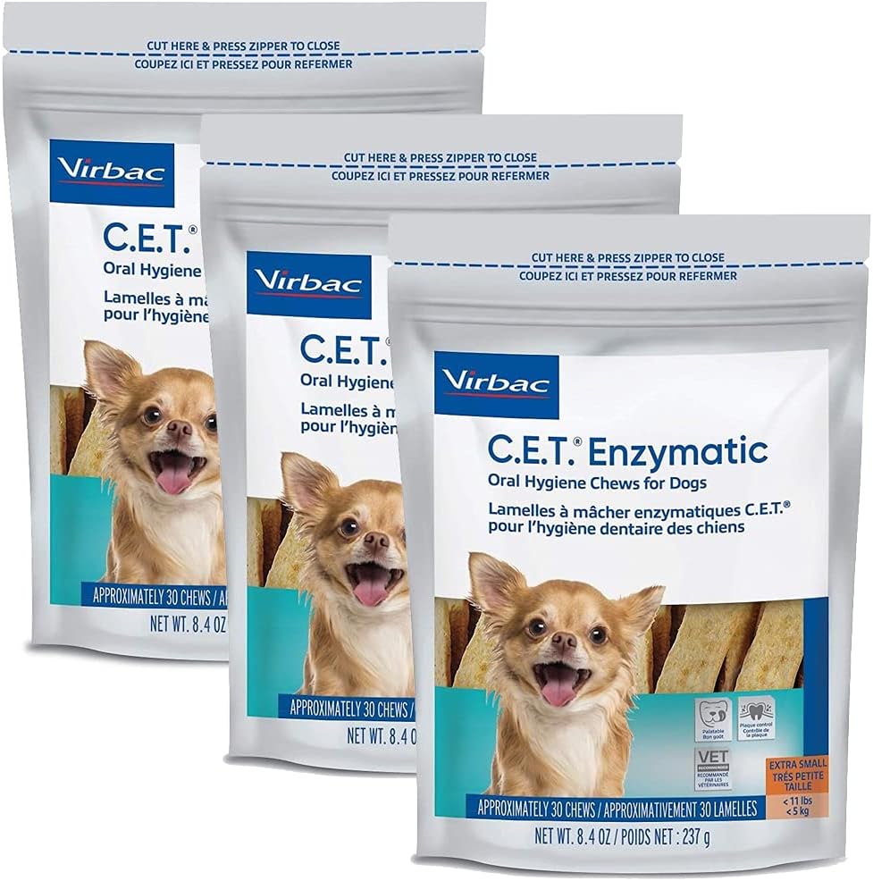 C.E.T.-Enzymatic-Oral-Hygiene-Chews-for-Petite-Dogs,-90-Count---2288