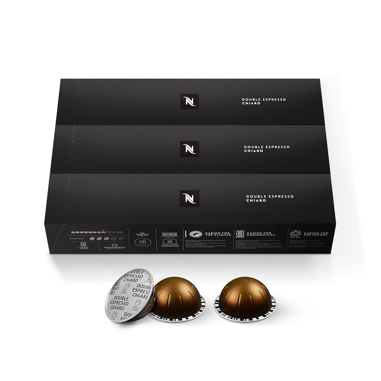 Nespresso-Capsules-Vertuo,-Double-Espresso-Chiaro,-Medium-Roast-Espresso-Coffee,-30-Count-Coffee-Pods,-3248