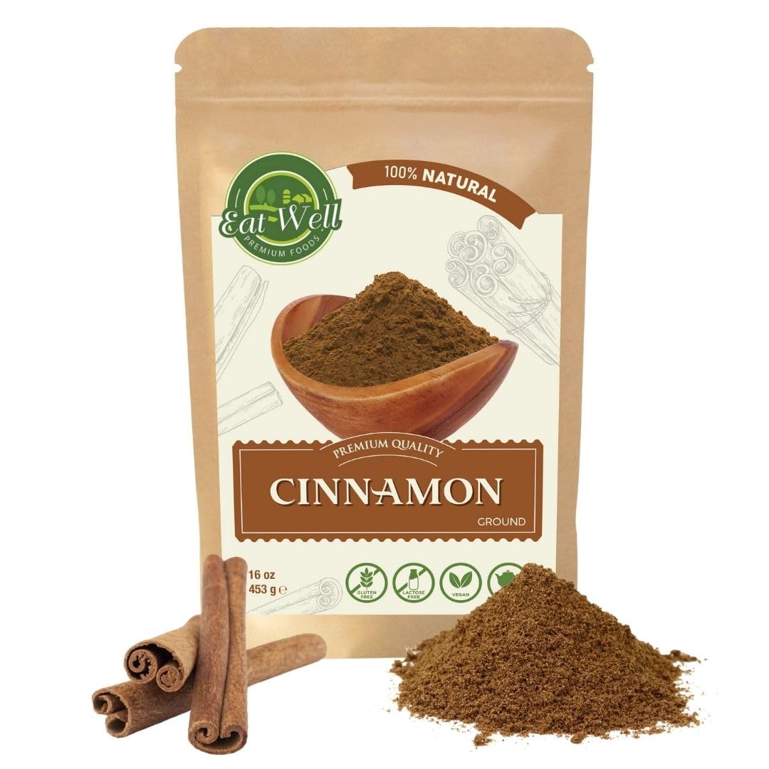Eat-Well-Premium-Foods---Ceylon-Cinnamon-Ground-Powder-16oz-Reseable-Bag,100%-1134