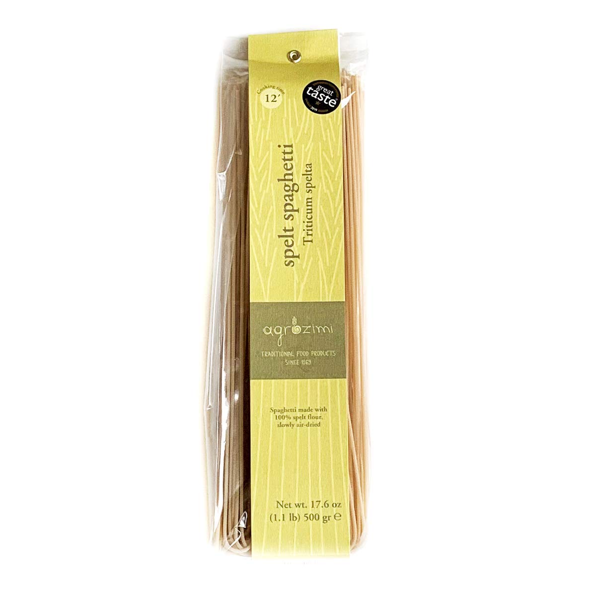Agrozimi-Spelt-Spaghetti,-(17.6-Ounces)---Vegan,-Bronze-828