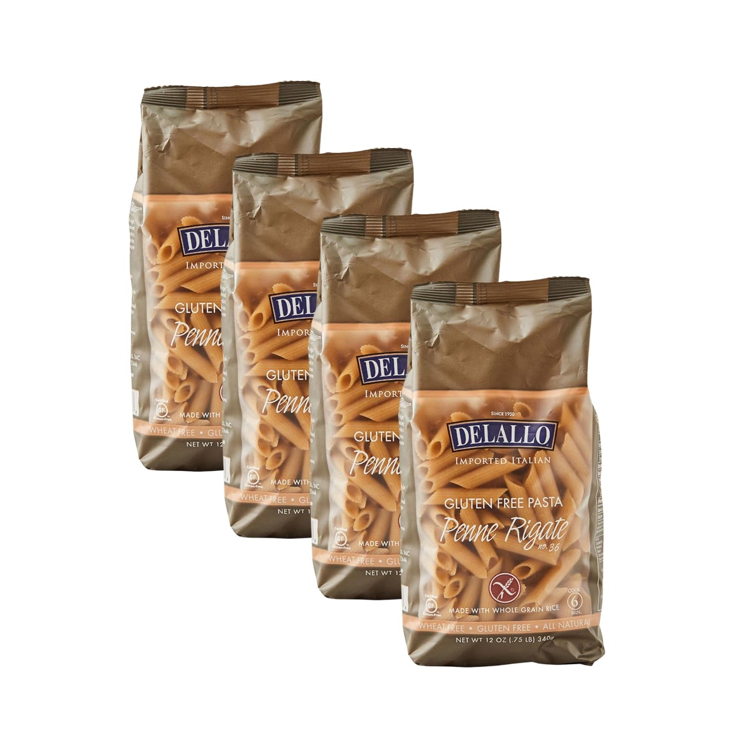 DeLallo-Gluten-Free-Penne-Pasta,-12-Ounce-Bag,-357