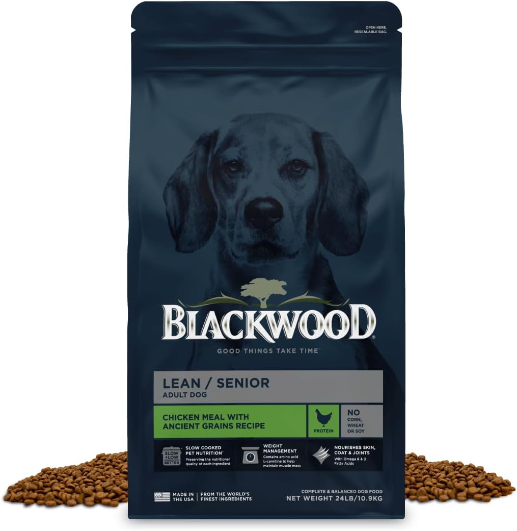 Blackwood-Lean/Senior-Dry-Dog-Food,-Chicken-Meal-with-Ancient-Grains,-24-Pound-Bag-870