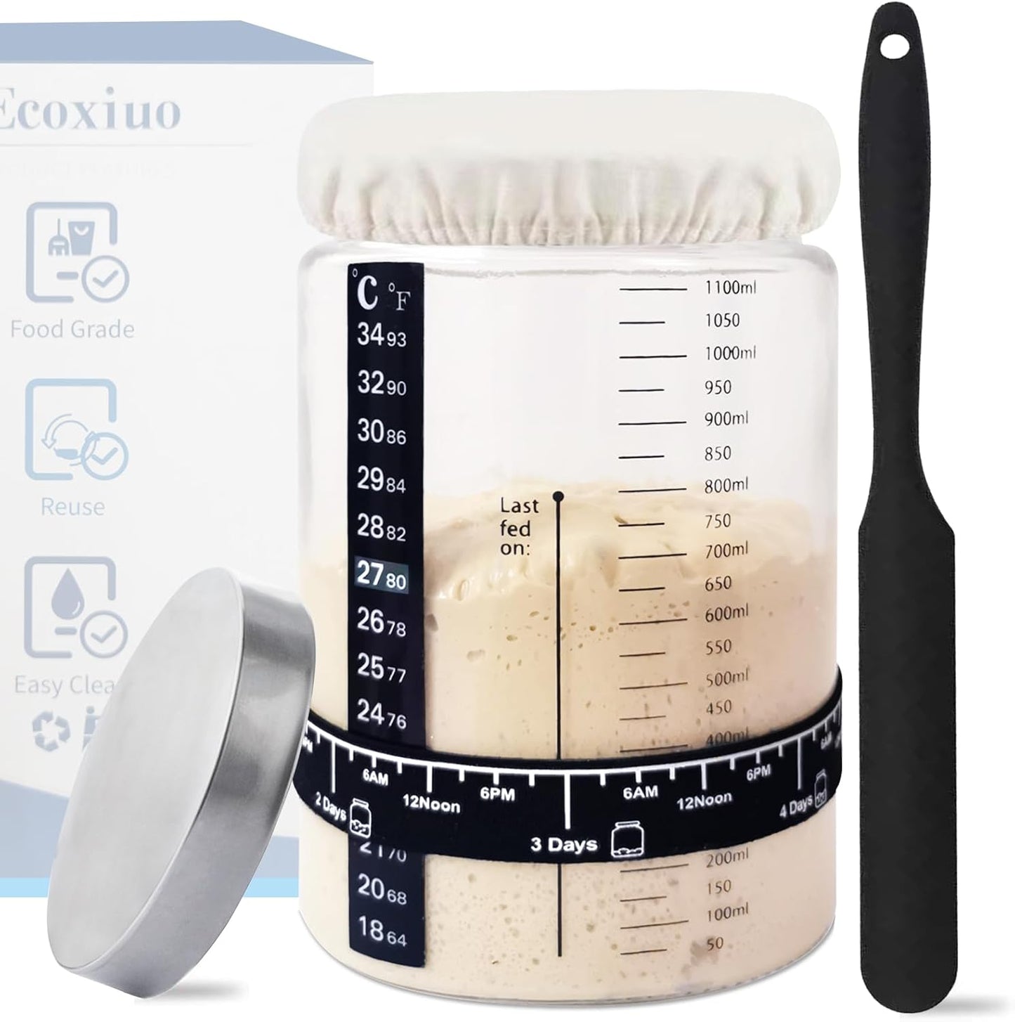 Sourdough-Starter-Kit--40oz-Thick-Glass-Sourdough-Starter-Jar-Sour-Dough-Container-Bread-Includes-1585