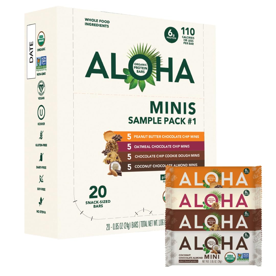 ALOHA-Organic-Plant-Based-Protein-Bar-MINIS-|-VARIETY-PACK-|--GLP-1-Friendly,-20-24g-1626