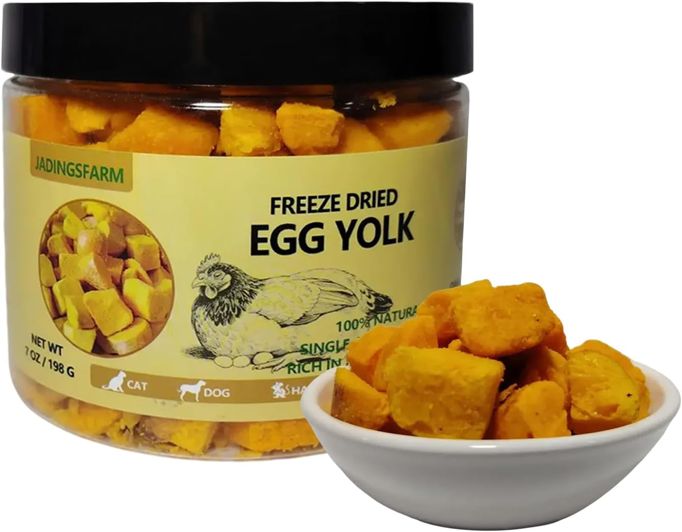 Freeze-Dried-Egg-Yolk-Cat-&-Dog-Treats,-Single-Ingredient,-High-Protein-Training-Treats-249