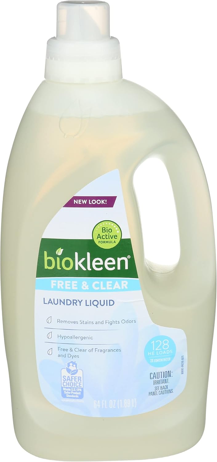 biokleen,-Laundry-Liquid,-Free-&-Clear,-64-oz---------394