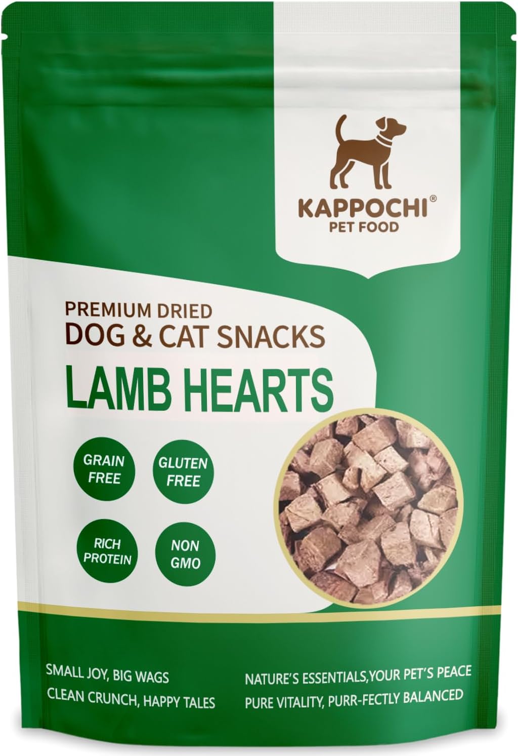 Freeze-Dried-Raw-Lamb-Heart-Dog-Treats,-1.76oz(50.0g),-1-Single-Ingredient,-High-Protein-Training-502