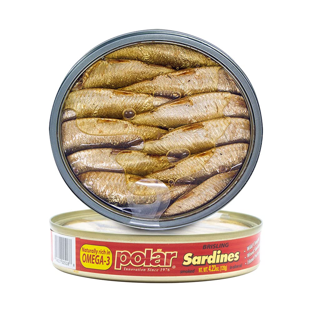 MW-Polar-Sardinas-enrojecidas,-ahumadas-en-aceite-de-oliva,-4.23-onzas,-paquete-12-1321