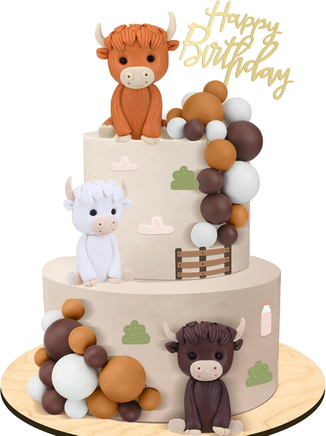 Kigley-25-Pcs-Highland-Cow-Cake-Toppers-2007