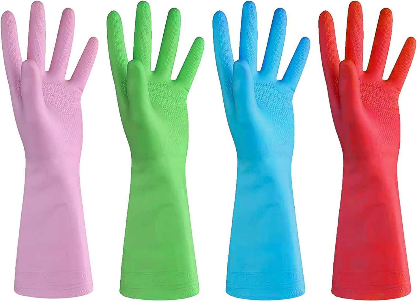 URBANSEASONS-Dishwashing-Rubber-Gloves-for-Cleaning-–-4-Pairs-Household-4991