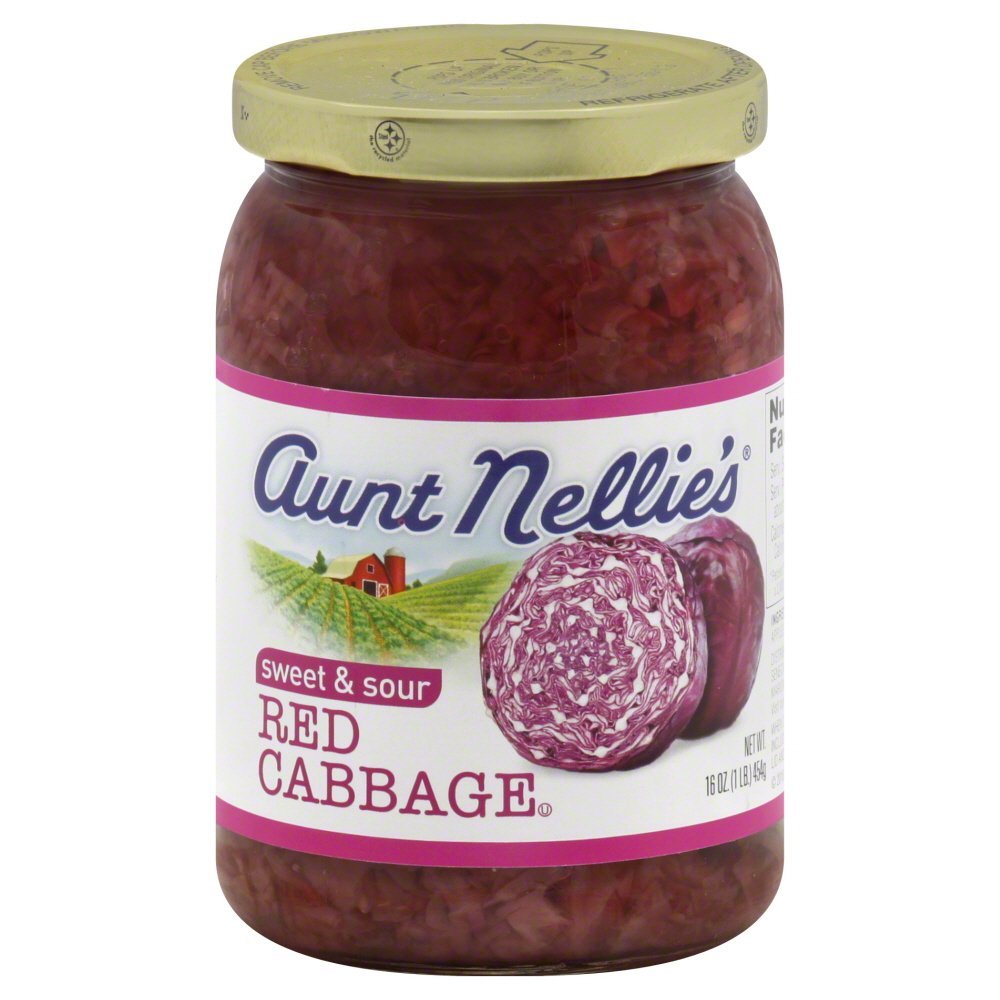 Aunt-Nellie's-Col-roja,-frascos-de-16-onzas-(paquete-54