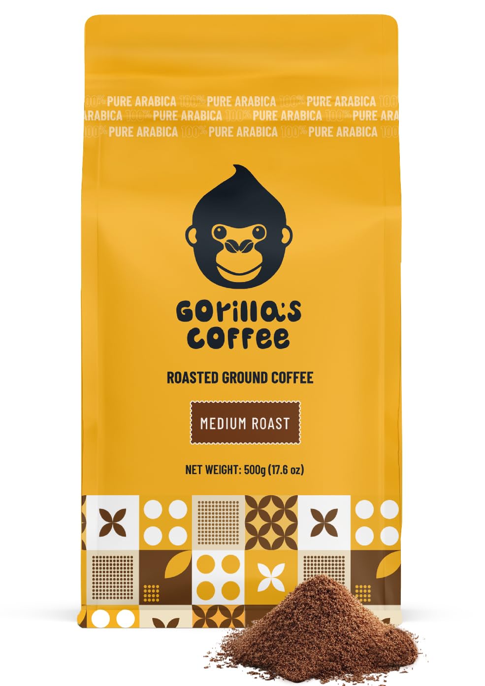 Gorilla's-Coffee-1-Arabica---Medium-Roast-Ground-Coffee,-Fair-Trade,-Smooth,-Balanced,-1144