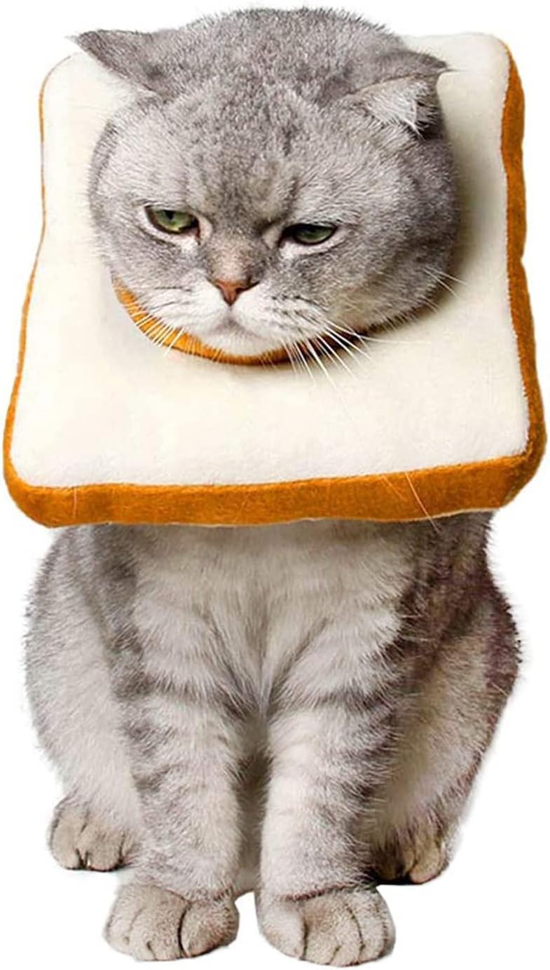 Cat-Cone-Collar-Soft,-After-Surgery-Recovery-Elizabethan-Collar-(Toast,-S)---1340