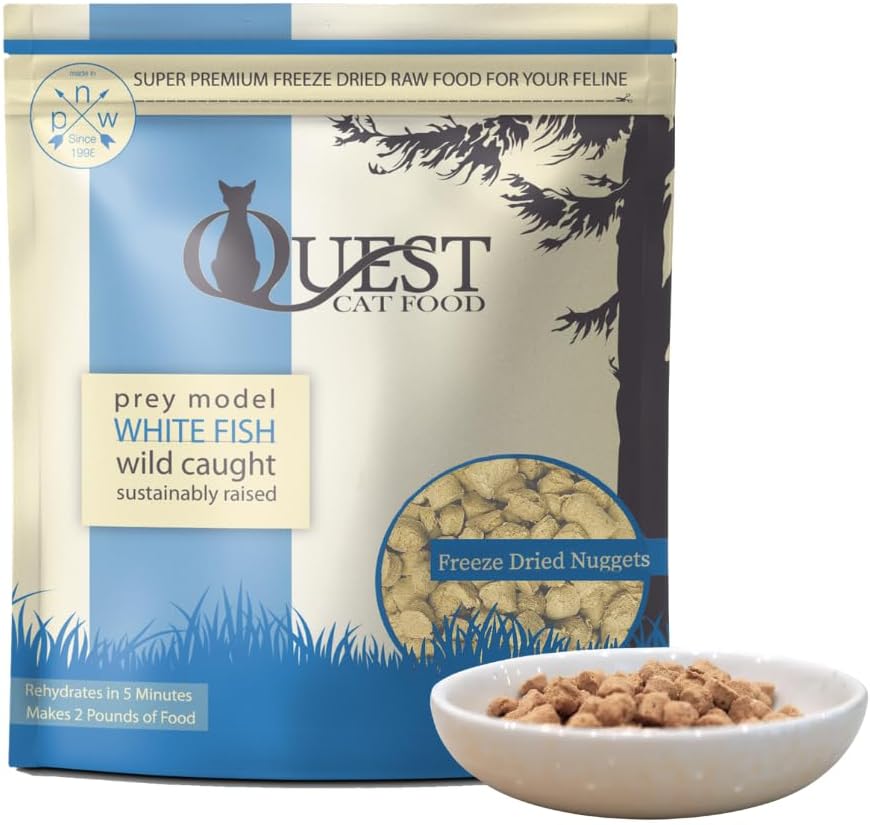 Quest-Cat-Food-Freeze-Dried-Raw-Bite-Sized-Nuggets---White-Fish-Recipe-Raw-for--490