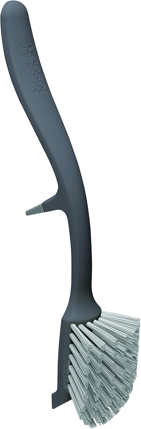Joseph-Joseph-Edge-Dish-Brush-with-Integrated-Sink-Rest,-Grey-----------1129