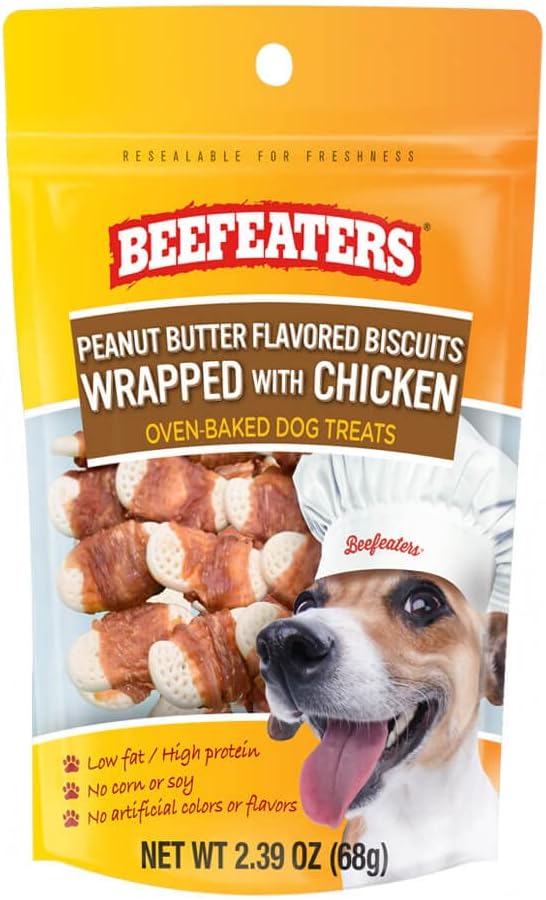 Peanut-Butter-Biscuits-Wrapped-with-Chicken-Dog-Treat,-1719