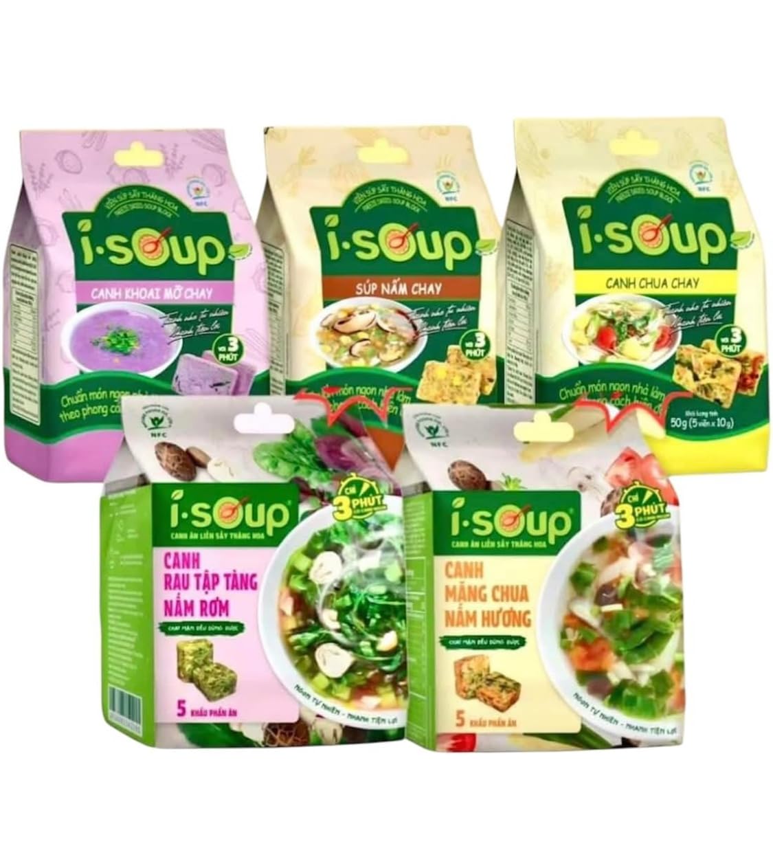 Set-de-5-Canh-Chay-I-Soup-Mezcla-de-sopa-vegetariana-vietnamita,-variado-15