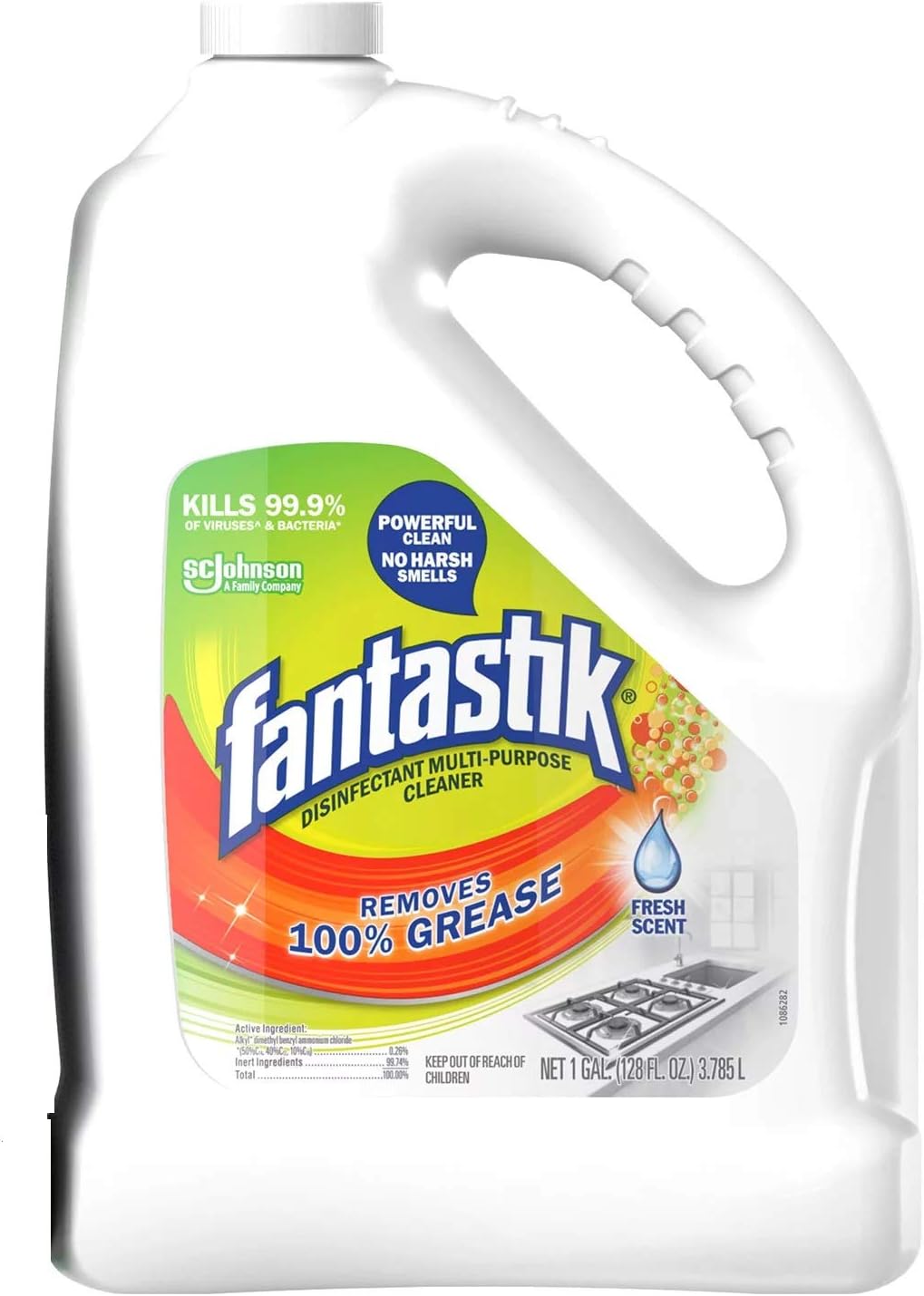 Fantastik-Multi-Surface-Disinfectant-Degreaser,-Pleasant-Scent,-1-Gallon-Bottle---3440
