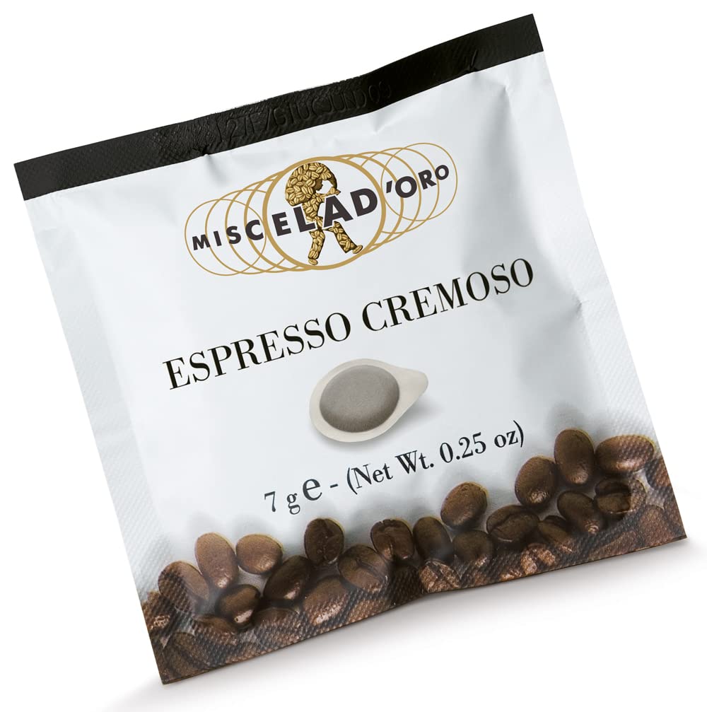 Miscela-d'Oro-Single-Shot-Espresso-Cremoso-Ground-Pods,-paquete-de-150--1540