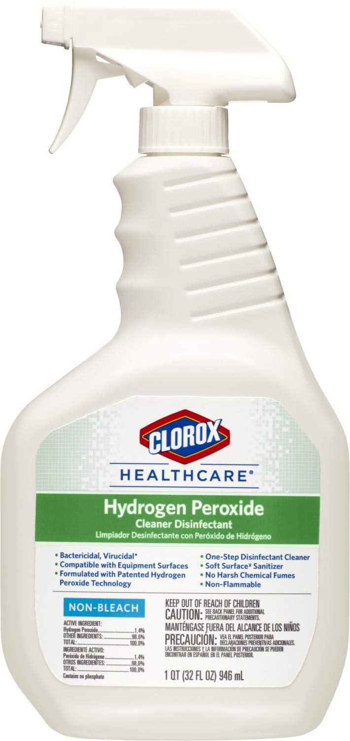 Clorox-Healthcare-Hydrogen-Peroxide-Cleaner-Disinfectant,-Bleach-Free,-32-Fluid-Ounces-(Package-May-Vary)---1414