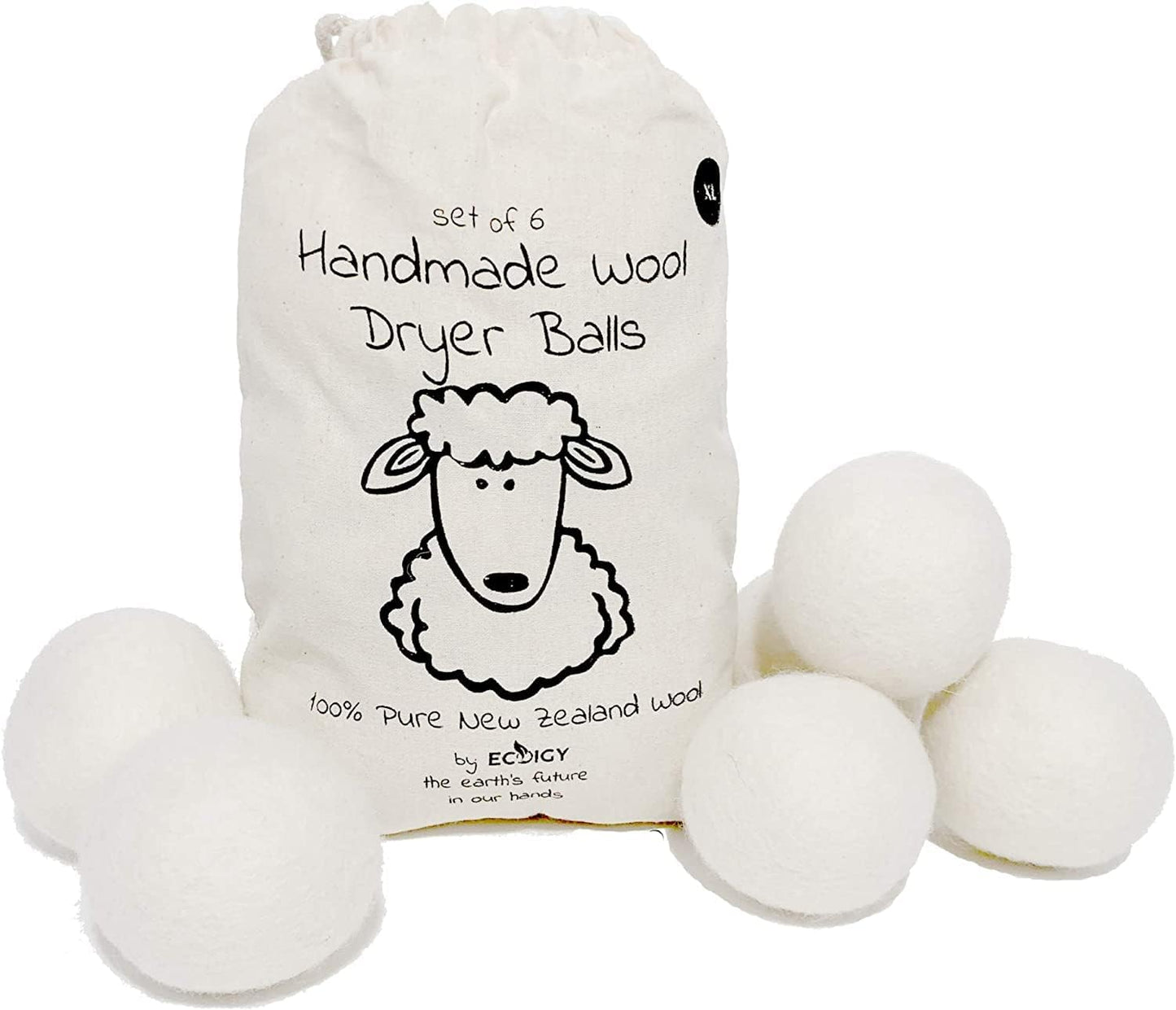 Wool-Dryer-Balls-XL-6-Pack---1-Pure-New-Zealand-Wool,-Ecoigy-880