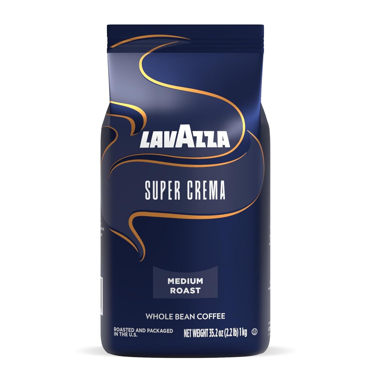 Lavazza-Super-Crema-Whole-Bean-Coffee,-Medium-Espresso-Roast,-Arabica-and-Robusta-Blend,-3249