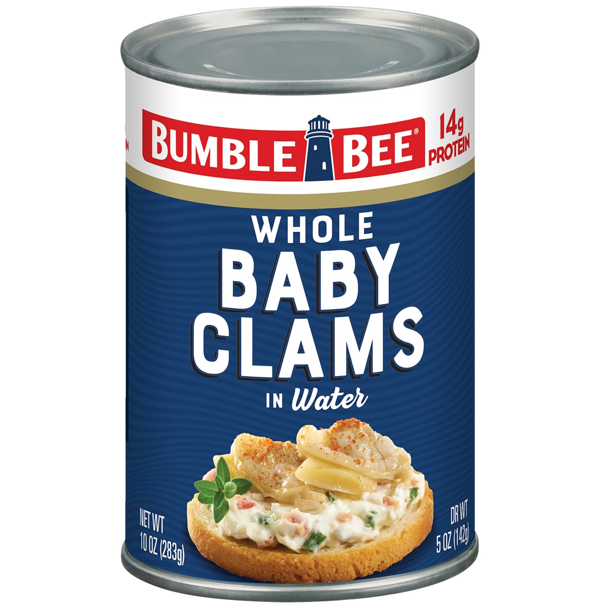 Bumble-Bee-Almejas-enlatadas-para-bebés-enteros,-lata-de-10-onzas,-listas-comer,-1422
