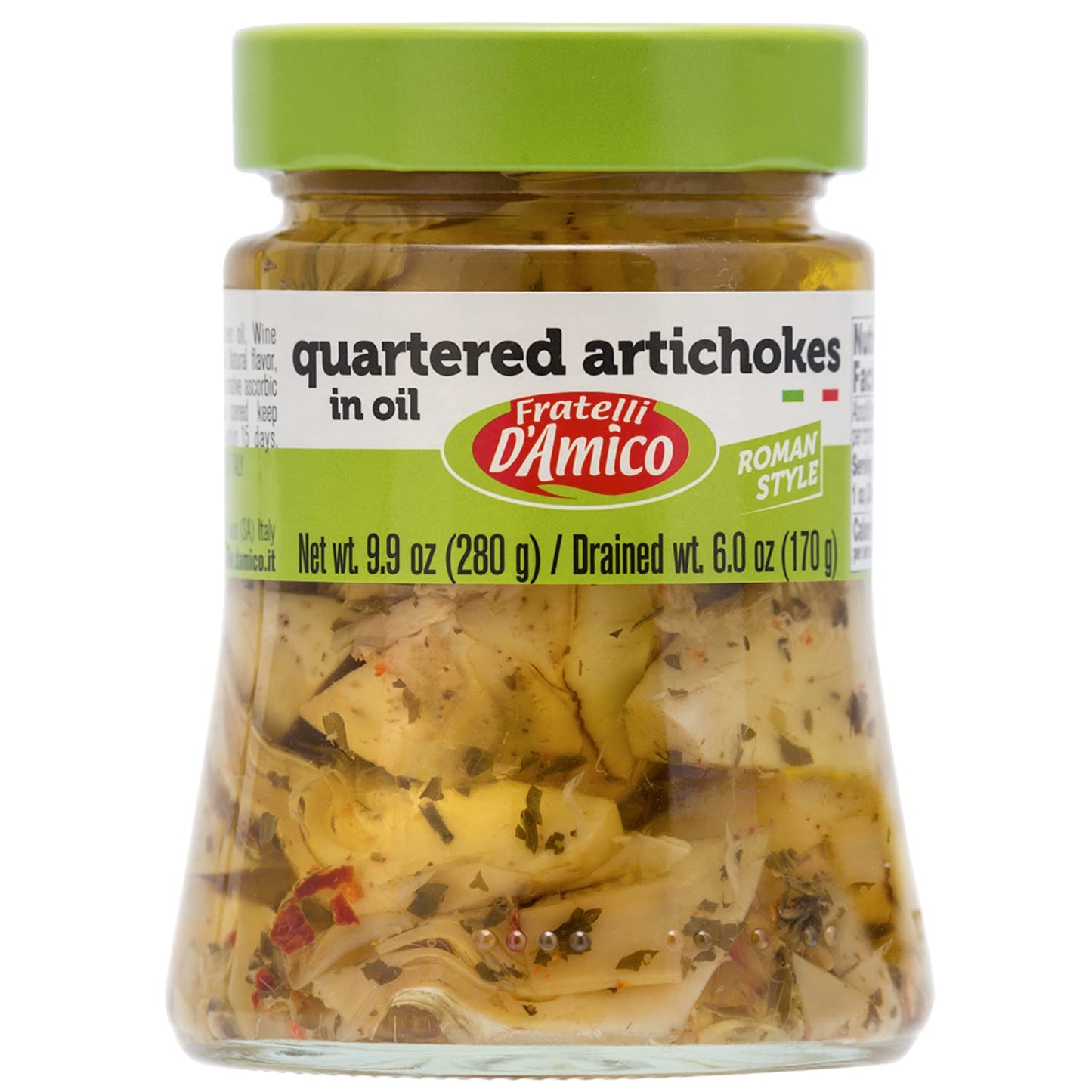 FRATELLI-D'AMICO-Quartered-Artichokes-In-Oil-Roman Style,-9.9oz-(280-g)-----118