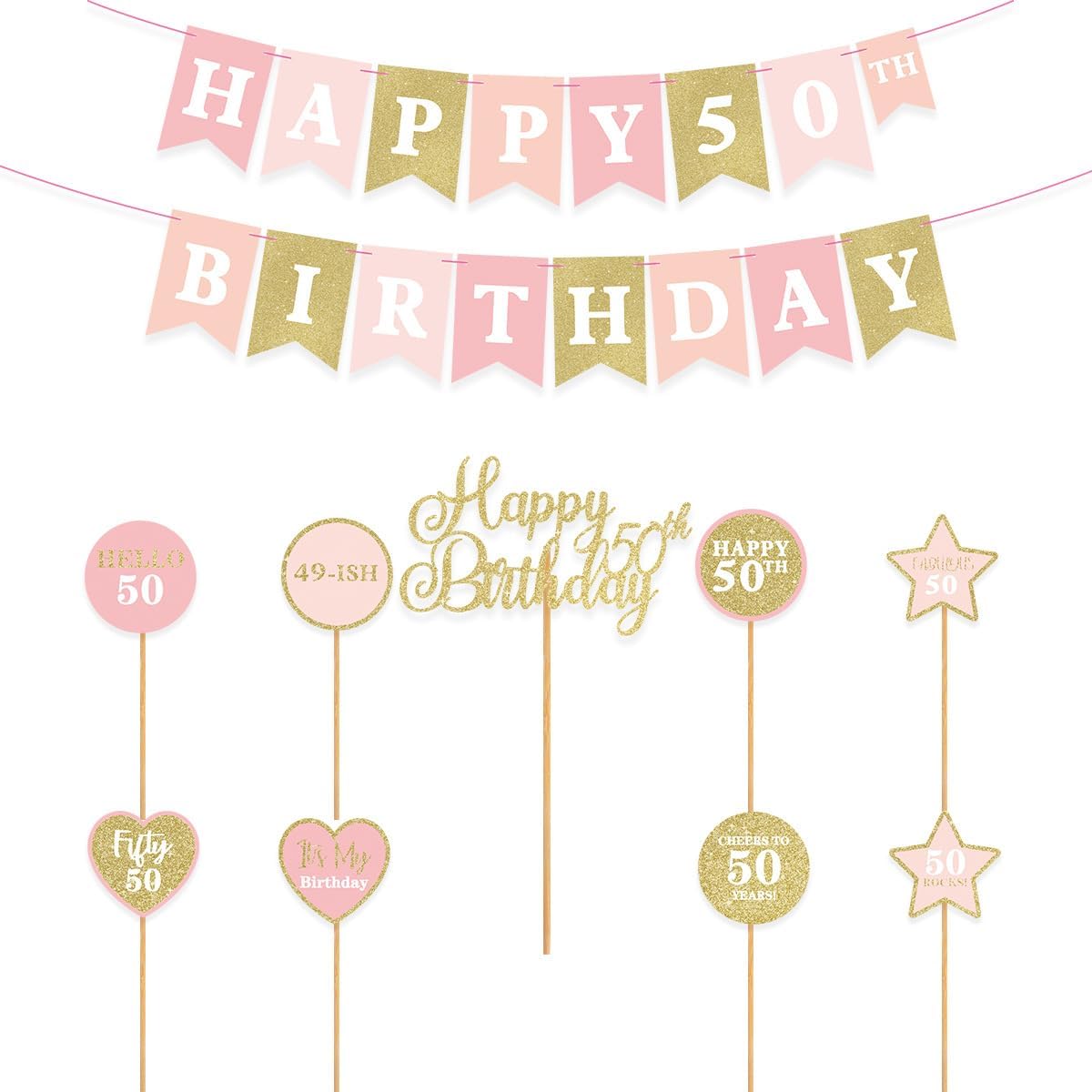 50th-Birthday-Cake-Toppers,-Happy-50th-Birthday-4193