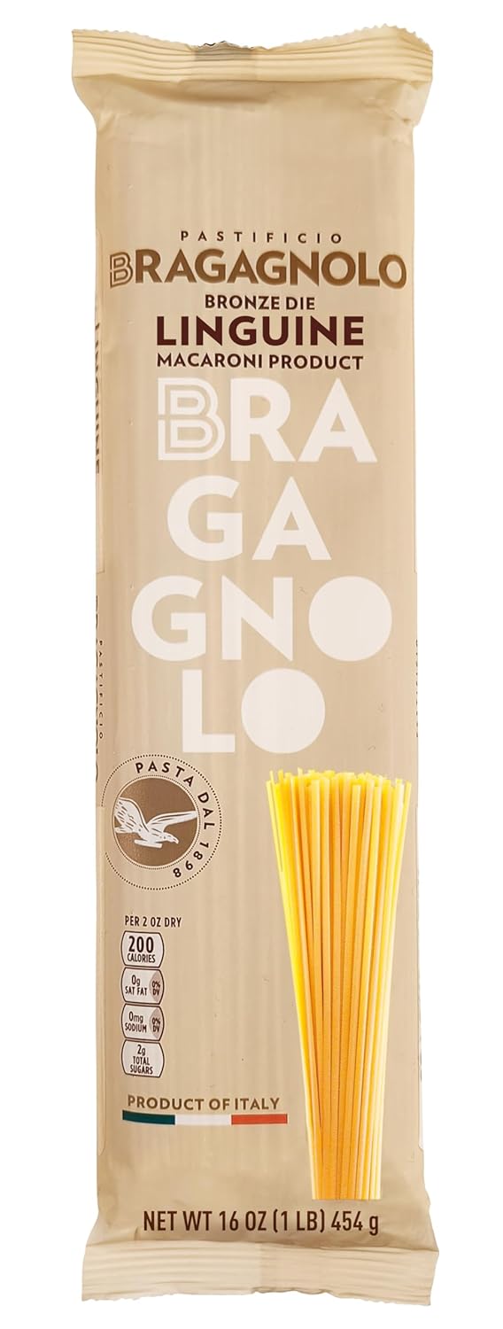 Pastificio-Bragagnolo,-Linguine-811-Bronze-Drawn,-1-Italian-Pasta,-1737