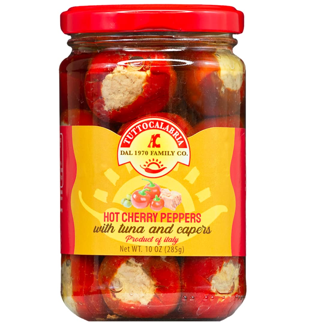 TUTTOCALABRIA-PepperO-Cherry-Peppers-Stuffed-with-Italian-Tuna,-280-g-|-Hot-Cherry-358