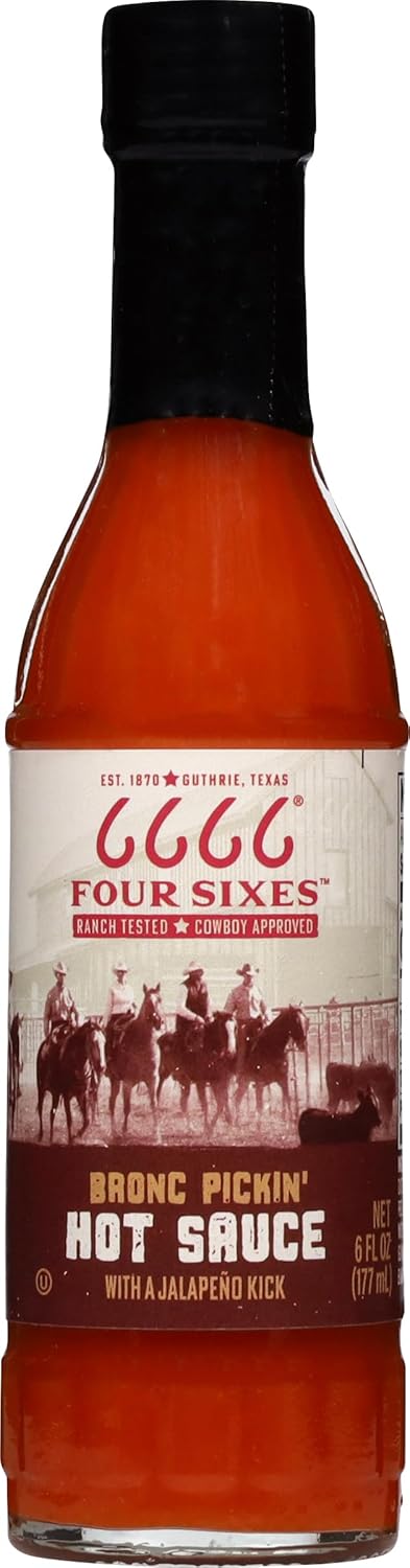 6666-Four-Sixes-Bronc-Pickin'-Hot-Sauce,-6-Ounce-------743