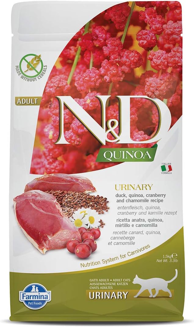 Farmina-N&D,-Quinoa-Urinary-Duck-Formula-Adult-Dry-Cat-Food,-3.3lb------1647