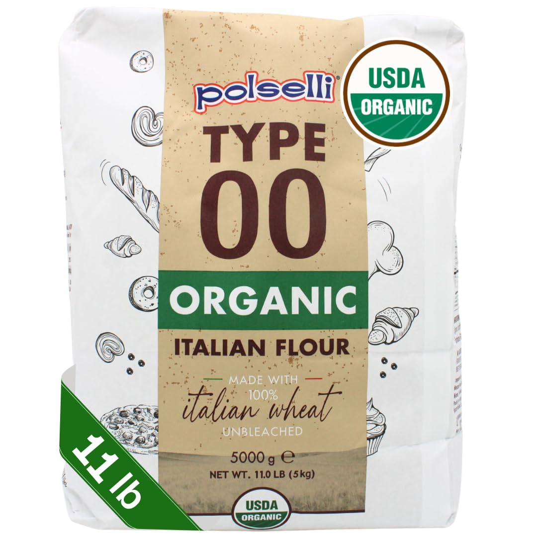 POLSELLI-Organic-Flour,-Type-00,-1-Italian-Grain-Double-Zero-Flour,-5-562