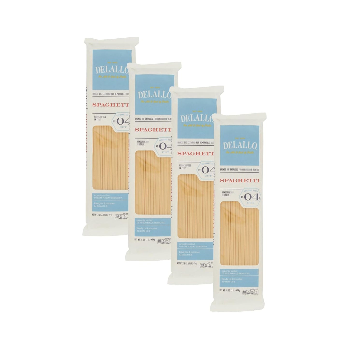 DeLallo-Spaghetti-Pasta,-1-Pound-Bag,-4-Pack,-489