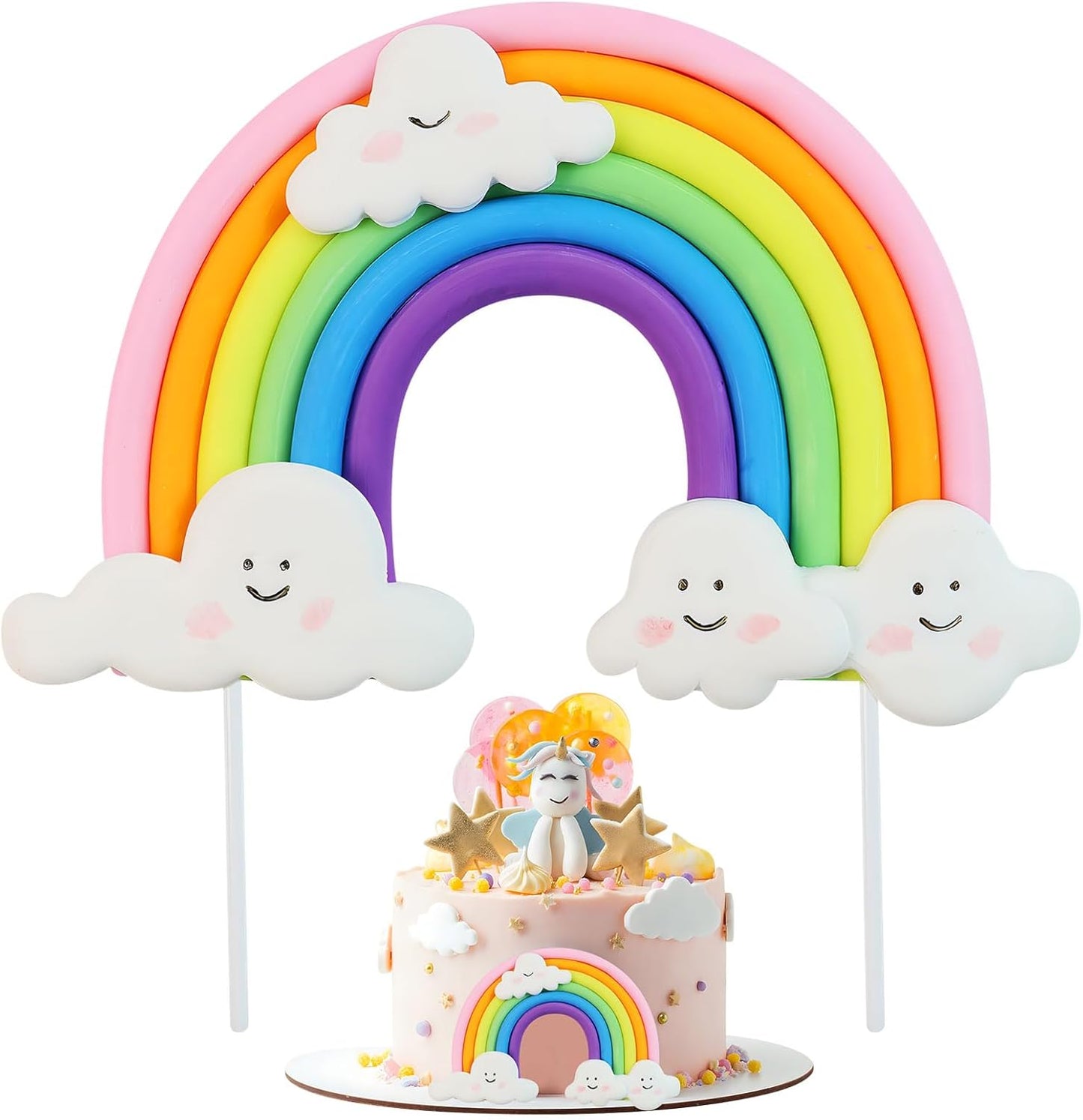 Exquisite-Soft-Pottery-Rainbow-Cake-Topper---Vibrant-Decoration-for-Magical-Rainbow-Themed-Parties-Weddings!(-1403