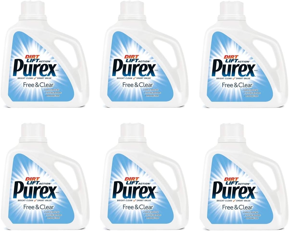 Purex-Ultra-Concentrated-Liquid-Detergent,-Unscented,-150-Fluid-Ounce-(Pack-22