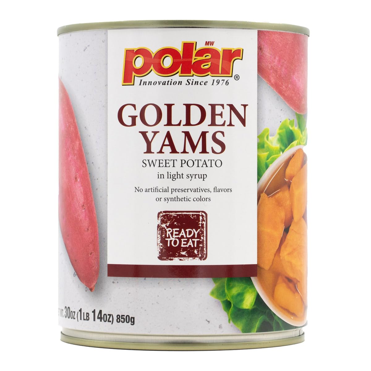 MW-Polar-Golden-Yams-Sweet-Potato-in-Light-Syrup,-30oz-(Pack-of-534