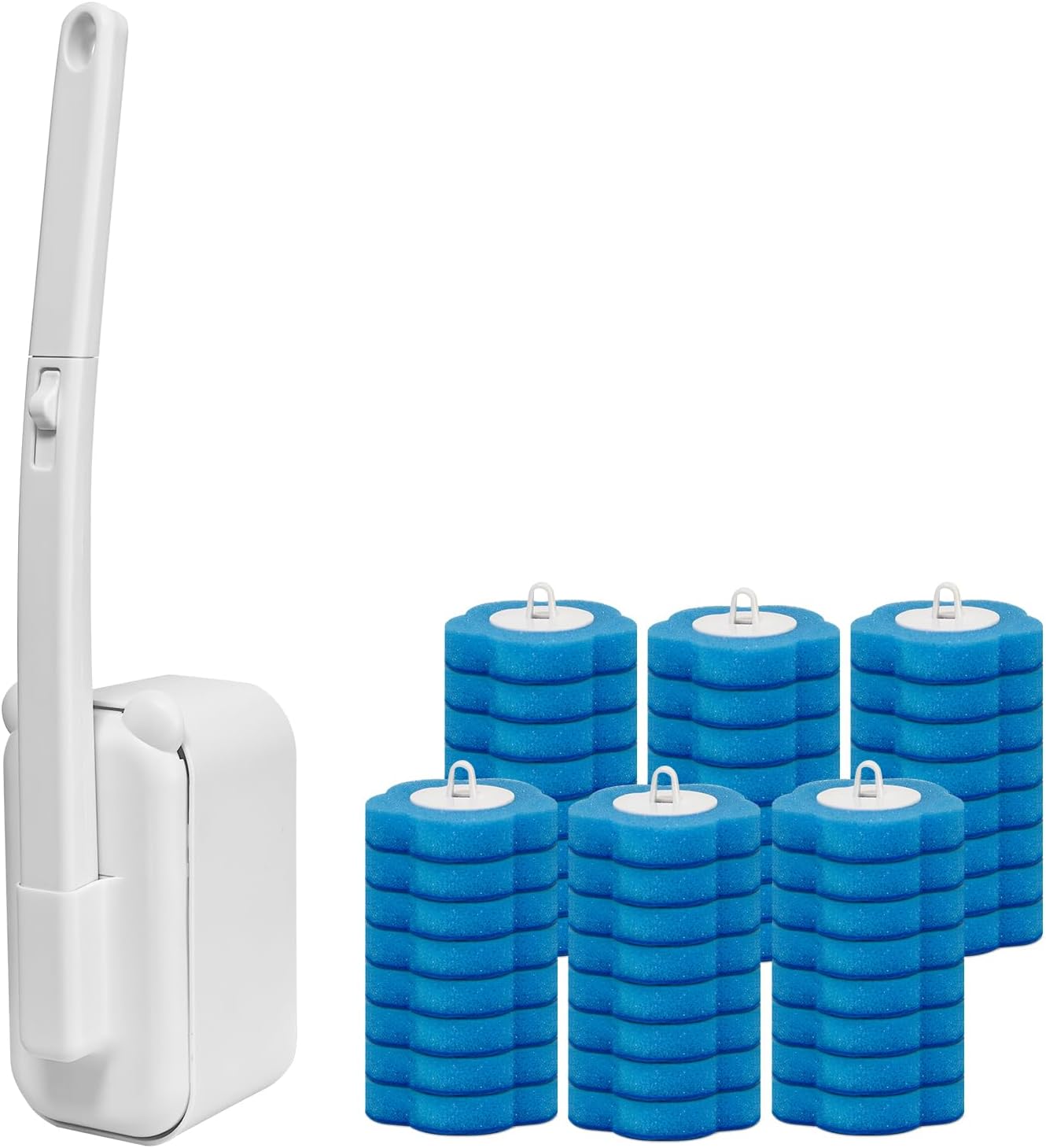 Disposable-Toilet-Brush-with-48-Refills,Toilet-Cleaning-Supplies,Toilet-Wand-Brush-Starter-Kit,Wall-Mounted-Toilet-Bowl-328