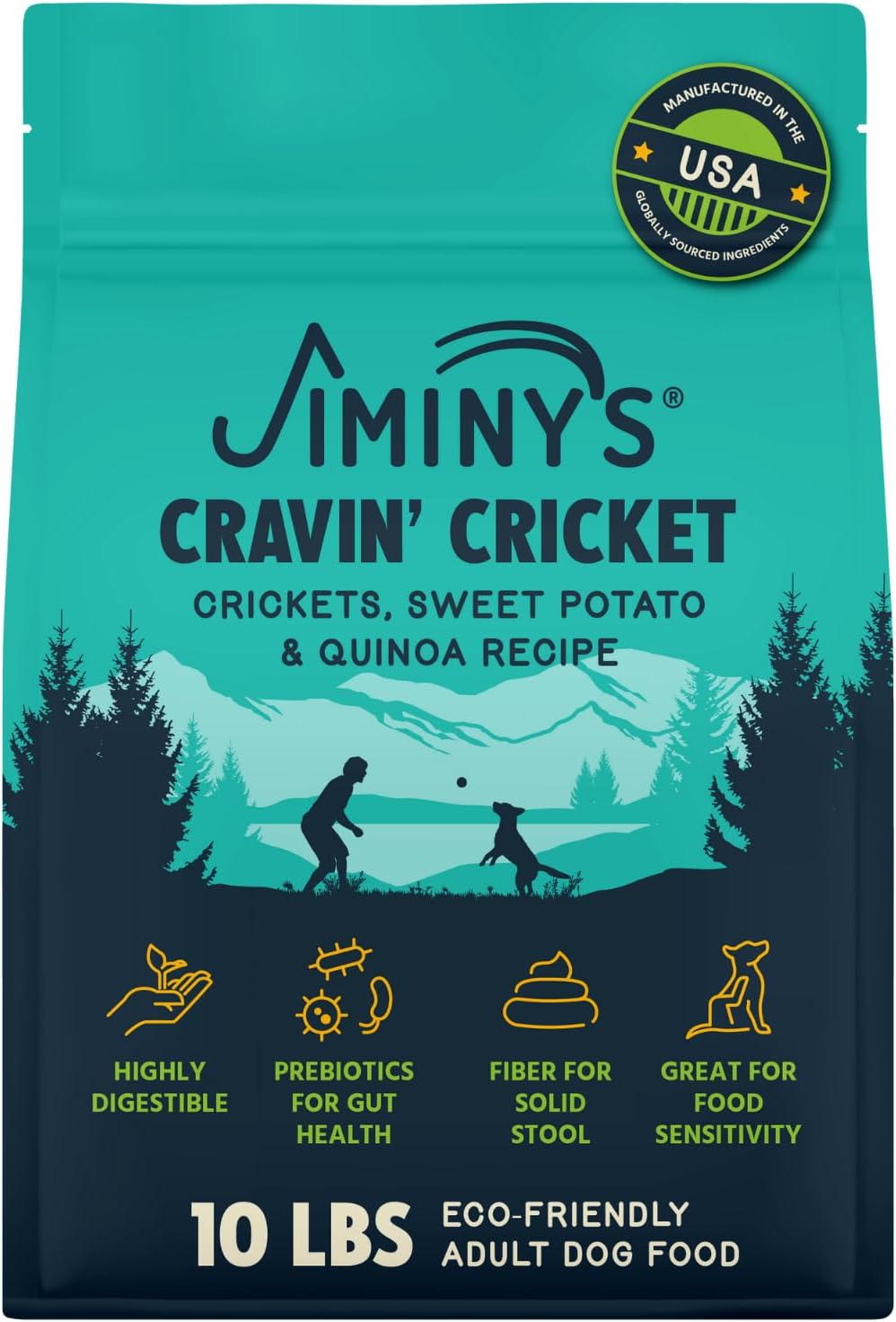 Jiminy's-Cravin'-Cricket-Alimento-seco-para-perros,-estómago-sensible,-1710