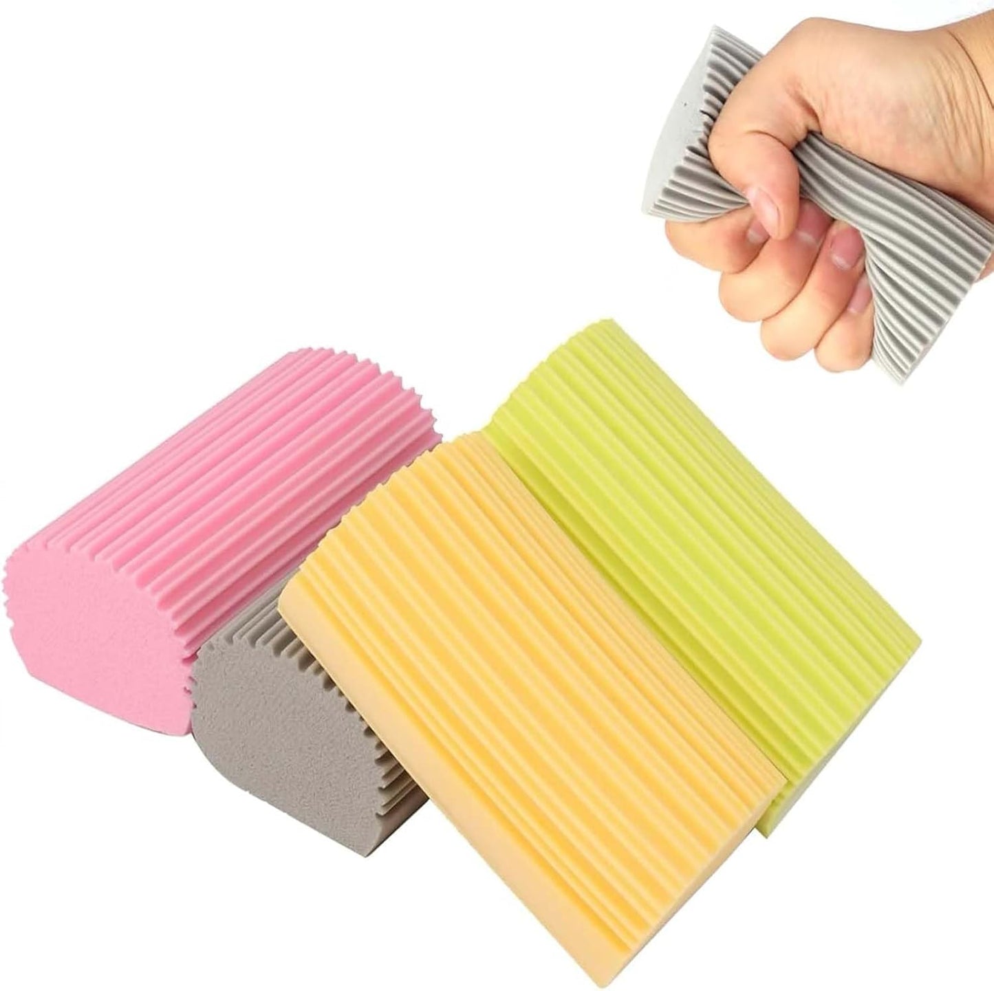 Damp-Clean-Duster-Sponge-4-Pack,Magic-Sponges-Eraser-Baseboard-Cleaner-1205