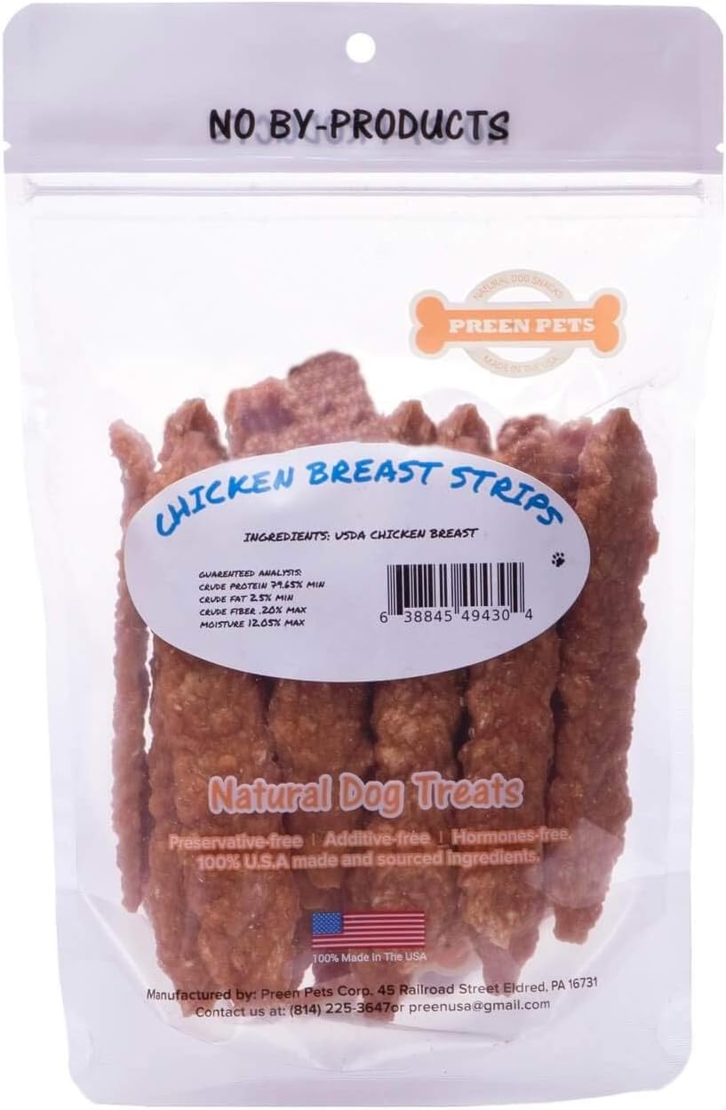 Preen-Pets-Tiras-de-pechuga-de-pollo,-golosinas-suaves-600