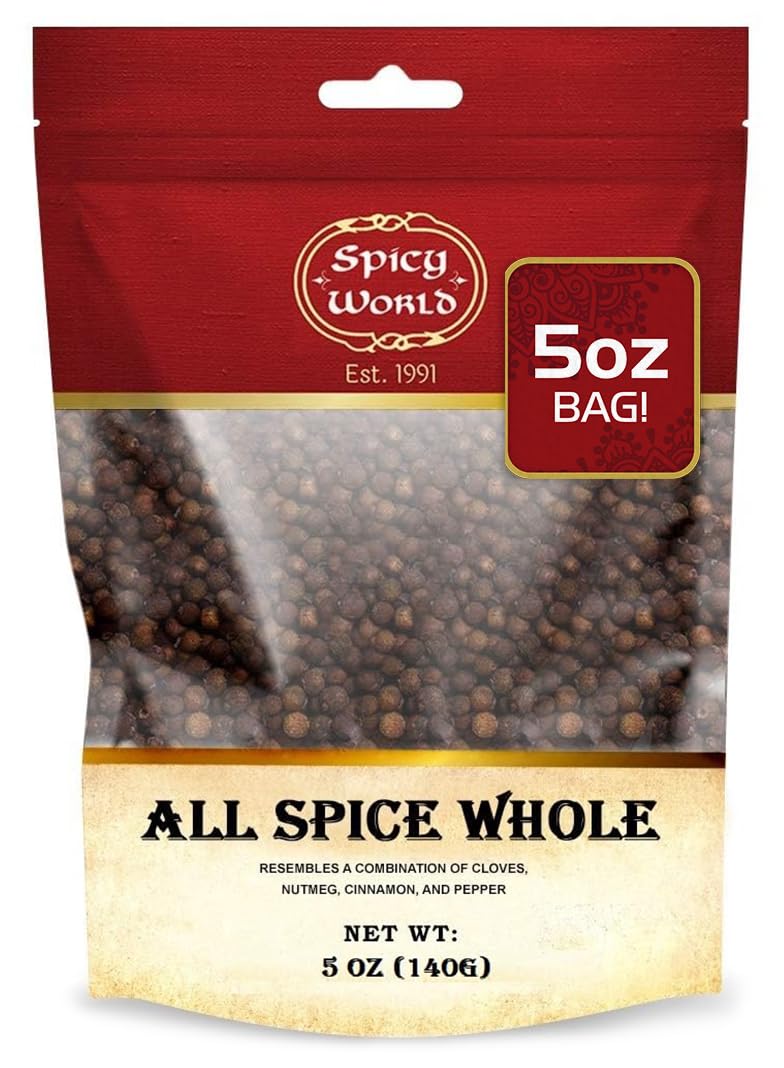 Allspice-Whole-Berries-5-Ounce-Bag---by-Spicy-World-(All-Spice)-1505